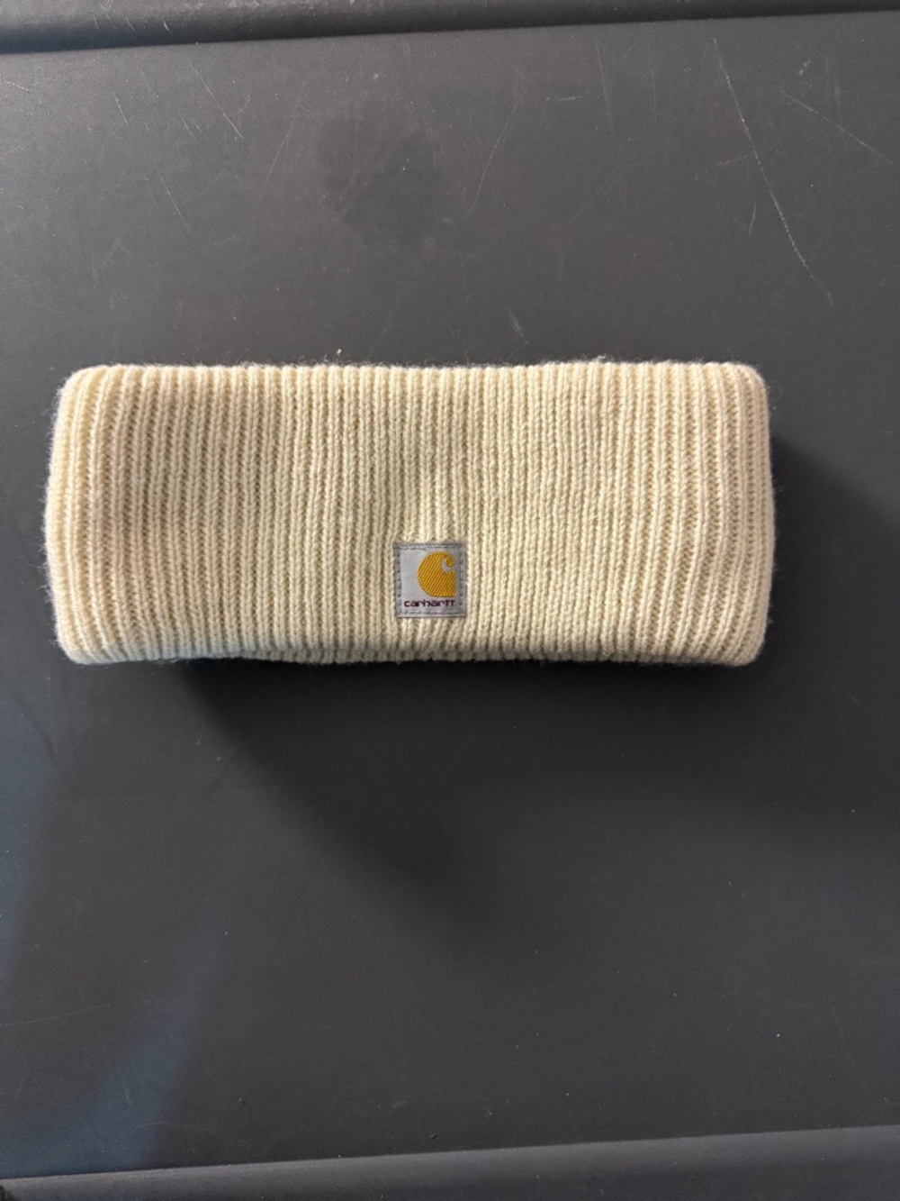Carhartt Women’s Cream Knit Ear Warmer Headband with Logo Patch